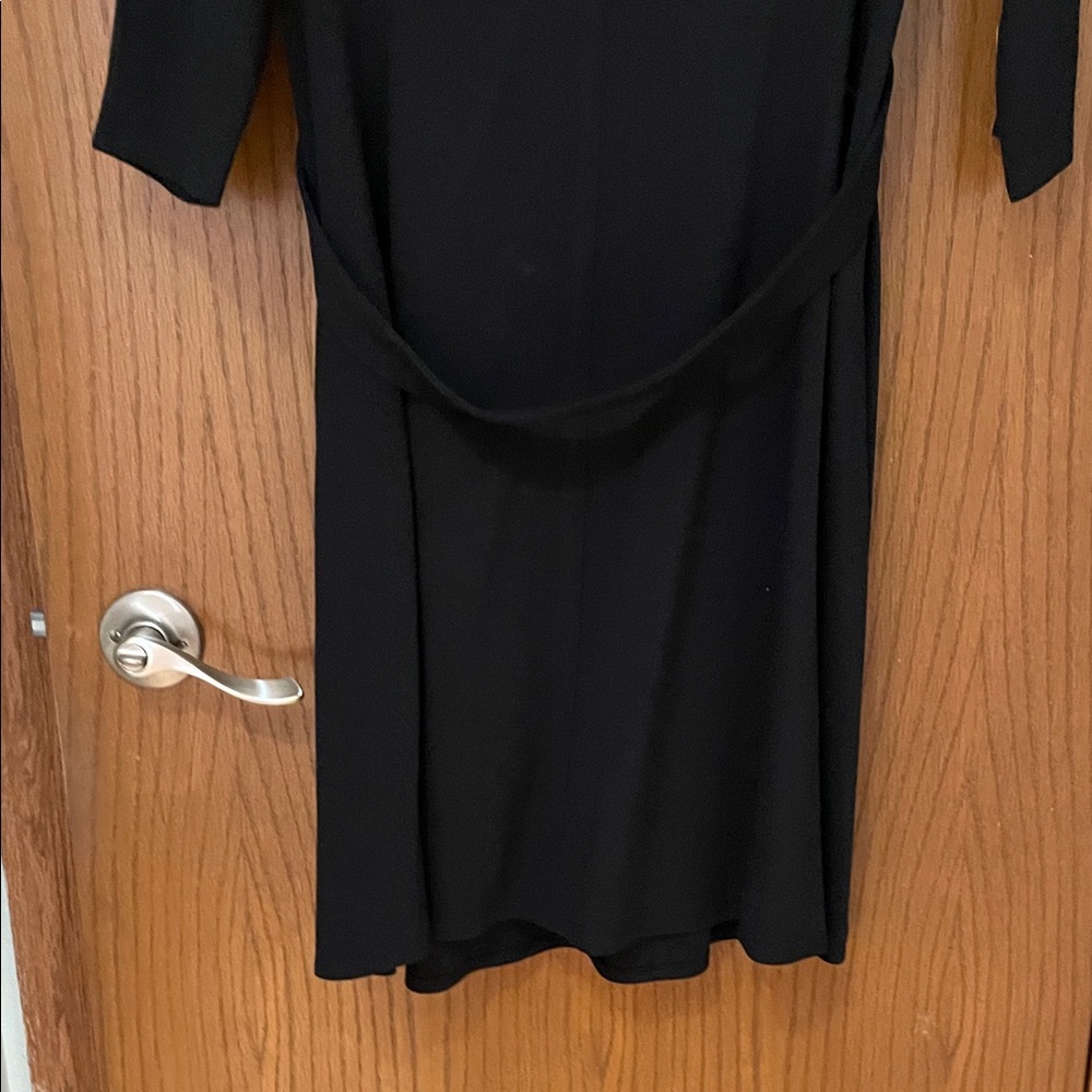 NINE WEST UGC Women’s Size 14 Classic Black 3/4 Sleeve Dress Round neckline - Picture 7 of 10
